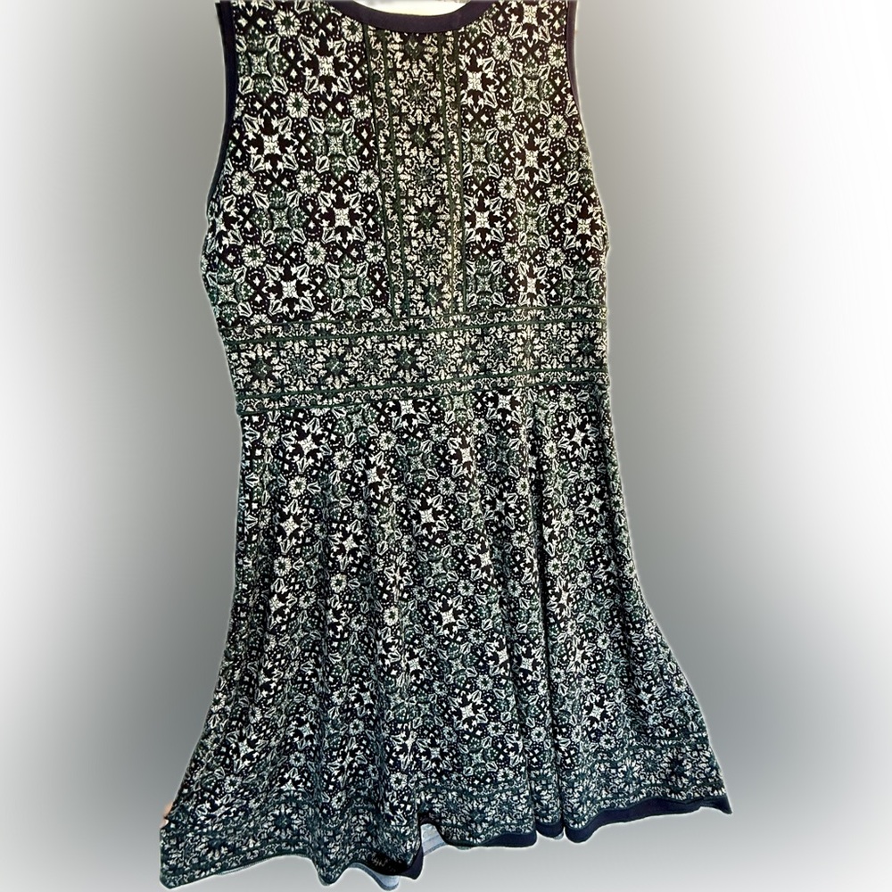 Michael Kors Black and White Floral Mini Dress